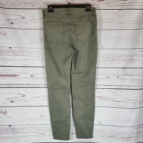*3/$30* Buffalo David Britton High Rise Skinny Jeans Green  -6 - Picture 6 of 7